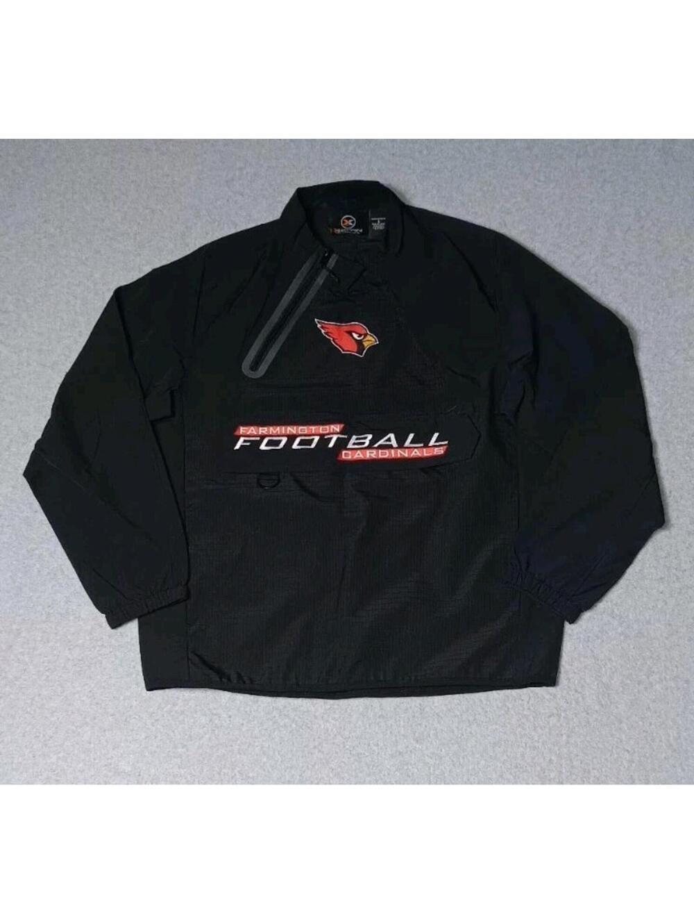X-grain Sportswear Windbreaker Partial Zip Up Jacket Mens Size Small Black...